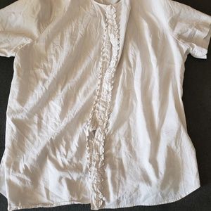 White Jaclyn Smith button down